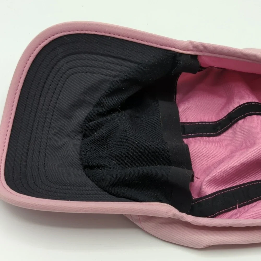 Nike AW84 5 Panel Hat Cap Pink Strap Back Adjustable Lightweight Dri-Fit *Read*
